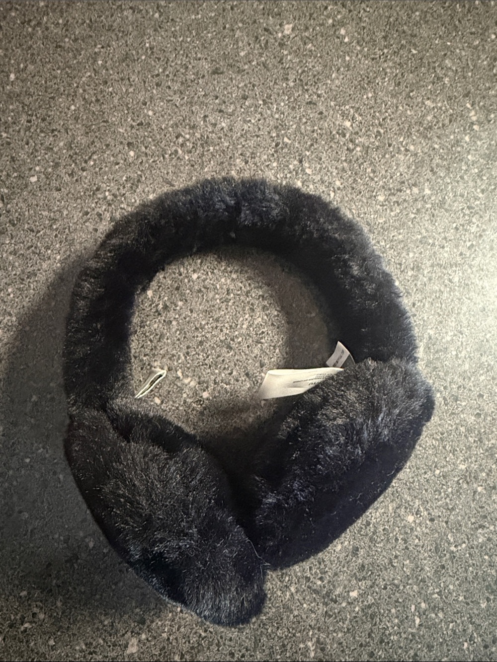 UGG Black Faux Fur Ear Muffs - Plush Winter Headband